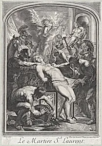 Saint Lawrence at the Stake by Anonymous|Peter Paul Rubens|François I Chéreau|Lucas Vorsterman I