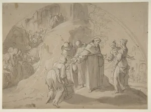 Saint Philip Benizi Converting Two Wicked Women at the City of Todi