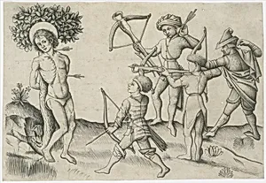 Saint Sebastian by Master of the Playing Cards