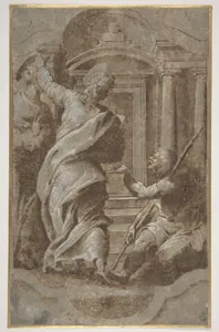 Saints Peter and John Healing a Cripple at the Gate of the Temple