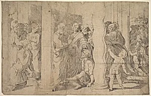 Saints Peter and John healing the Sick by Anonymous, Italian, 16th century|Parmigianino (Girolamo Francesco Maria Mazzola)