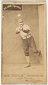 Samuel "Cliff" Clifford Carroll, Left Field, Washington Nationals, from the Old Judge series (N172) for Old Judge Cigarettes by Goodwin & Company