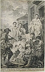 San Bendetto resuscita un fanciullo