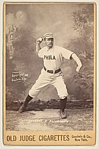 Sanders, Pitcher, Philadelphia, from the series Old Judge Cigarettes by Goodwin & Company