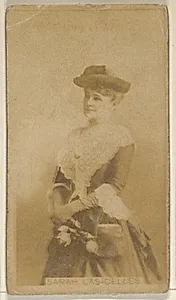 Sarah Las Celles, from the Actors and Actresses series (N45, Type 8) for Virginia Brights Cigarettes by Allen & Ginter