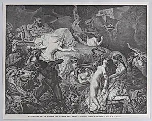 Sardanapale, from "Le Monde Illustré" by Albert Duvivier|Emile Thomas|Eugène Delacroix