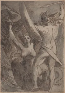 Satan, Sin, and Death: "Death and Sin met by Satan on his Return from Earth"