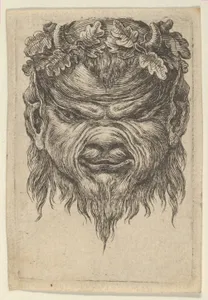 Satyr Mask with an Indented Snout and a Wreath of Oak Leaves, from Divers Masques