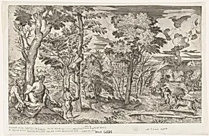 Satyrs in a Landscape (after Titian)