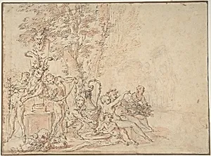 Satyrs Preparing for a Festival