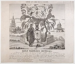 Saule Pleureur Imperiale with hidden silhouettes of Napoleon and his family by Anonymous|Marel|Prince Eugène de Beauharnais, Herzog von Leuchtenberg|Napoléon II, King of Rome and Duke of Reichstadt|Napoléon Bonaparte|Joséphine Bonaparte|Empress Marie Louise of France