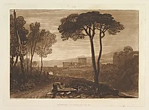 Scene in the Campagna (Liber Studiorum, part VIII, plate 38) by Joseph Mallord William Turner|William Say|Joseph Mallord William Turner
