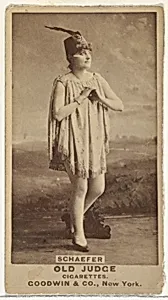 Schaefer, from the Actors and Actresses series (N171) for Old Judge Cigarettes by Goodwin & Company