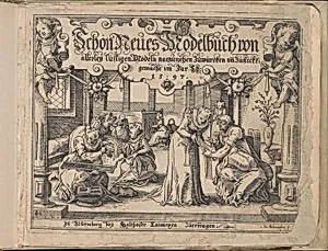 Schön Neues Modelbuch (Title Page, 1 recto) by Balthasar Caymox|Johann Sibmacher