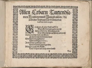 Schön Neues Modelbuch (Page 2 recto)