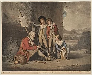 Schoolboys Giving Charity to a Blind Man by William Redmore Bigg|James Birchall|John Raphael Smith