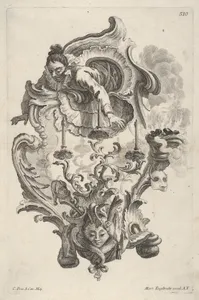 Sconce Representing Winter, from 'Wand-Leuchter die 4 Jahrseiten vorstellend'