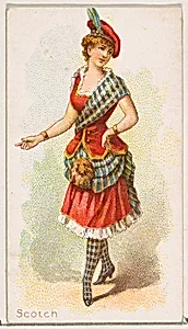 Scotch Dancer, from the Dancing Women series (N186) issued by Wm. S. Kimball & Co. by William S. Kimball & Company