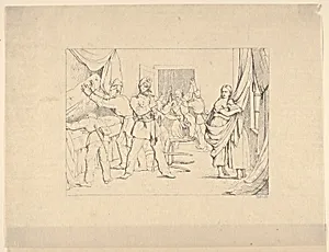 Searching for Arms (from Confederate War Etchings)