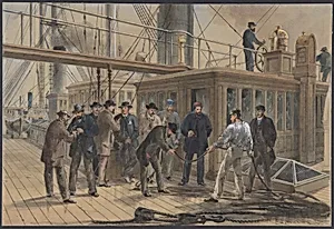 Searching for the Fault after Hauling Back the Cable from the Bottom of the Atlantic, July 31st, 1865 by Robert Charles Dudley