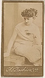 Seated actress, from the Actresses series (N664) promoting Old Fashion Fine Cut Tobacco