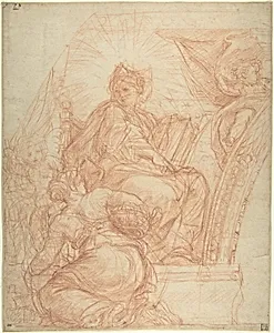 Seated Allegorical Figure of Divine Wisdom