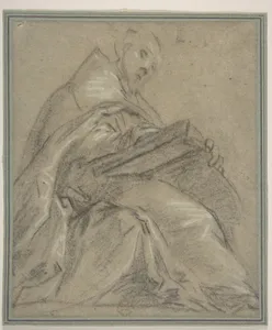 Seated Doctor of the Church Reading (Saint Ambrose or Saint Gregory)