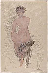 Seated female nude