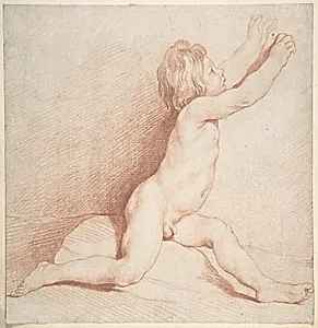 Seated Nude Boy