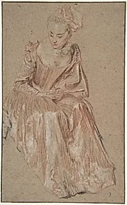 Seated Woman Holding a Fan