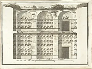 Section (Interior Elevation) of a Columbarium