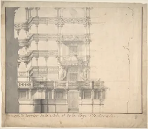 Section of the Interior of a Court Theater (of Mannheim).