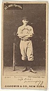 Seery, Left Field, Indianapolis, from the Old Judge series (N172) for Old Judge Cigarettes by Goodwin & Company