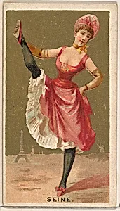 Seine, from the Dancing Girls of the World series (N185) issued by Wm. S. Kimball & Co. by William S. Kimball & Company