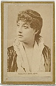 Selina Delaro, from the Actresses and Celebrities series (N60, Type 2) promoting Little Beauties Cigarettes for Allen & Ginter brand tobacco products by Allen & Ginter