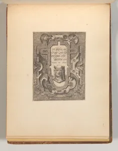 Series of Cartouches, in: Targhe ed altri ornati di varie e capricciose invenzioni (Cartouches and other ornaments of various and capricious invention, page 38)
