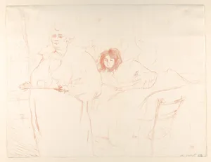 Serving Breakfast (Madame Baron and Mademoiselle Popo), from "Elles"
