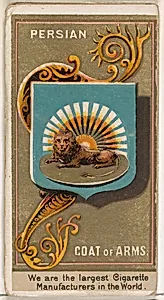 Shah of Persia, from the Rulers, Flags, and Coats of Arms series (N126-2) issued by W. Duke, Sons & Co. by W. Duke, Sons & Co.