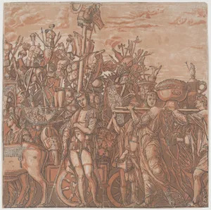 Sheet 3: The trophies of war, from "The Triumph of Julius Caesar"