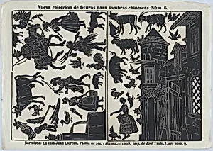 Sheet 6 of figures for Chinese shadow puppets by José Taulo|Juan Llorens