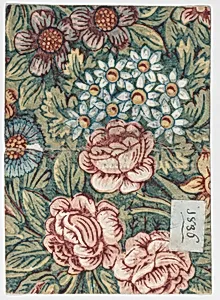 Sheet with an overall floral pattern