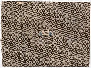 Sheet with overall abstract pattern by Anonymous