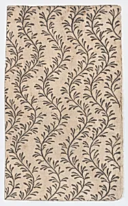 Sheet with overall curved vine pattern by Anonymous