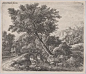 Shepherd on a Small Bridge