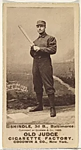Shindle, 3rd Base, Baltimore Orioles, from the Old Judge series (N172) for Old Judge Cigarettes by Goodwin & Company