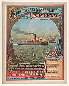 Ship Owners and Merchant Tug Boat Company by Emmanuel Wyttenbach|H. S. Crocker & Co.