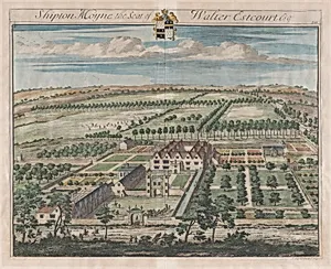 Shipton Moyne, The Seat of Walter Estcourt, Esq., plate 340 from "The Ancient and Present State of Gloucestershire" by Johannes Kip|Walter Estcourt