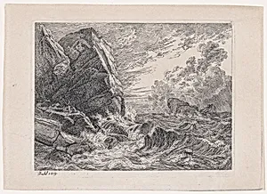 Shipwreck on a Rocky Shore