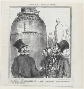 Shwell... this is what I call a shplendid job.... and for shust five chous per pound!..., from 'Sketches from the Salon,' published in Le Charivari, June 7, 1865