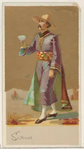 Siam, from the Natives in Costume series (N16), Teofani Issue, for Allen & Ginter Cigarettes Brands